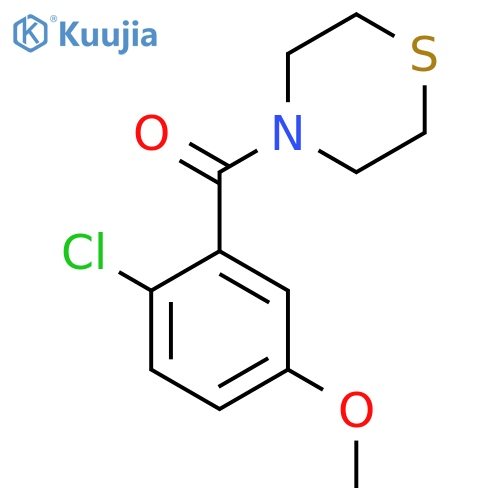 (2-Chloro-5-methoxyphenyl)(thiomorpholino)methanone structure