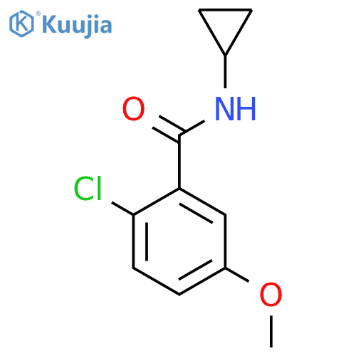 2-Chloro-N-cyclopropyl-5-methoxybenzamide structure