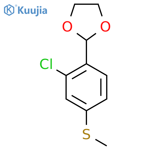 2-(2-Chloro-4-(methylthio)phenyl)-1,3-dioxolane structure