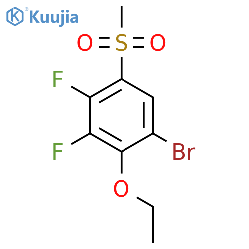 1-Bromo-2-ethoxy-3,4-difluoro-5-(methylsulfonyl)benzene structure