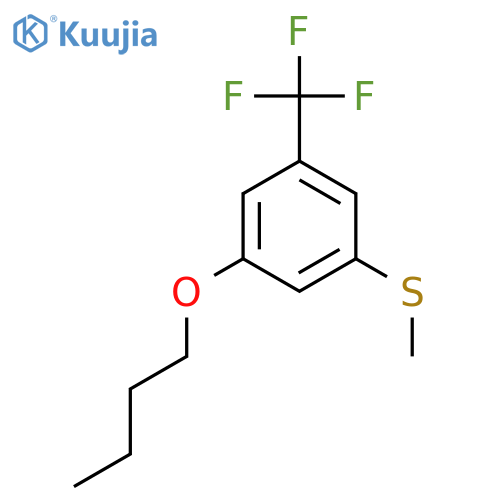 (3-Butoxy-5-(trifluoromethyl)phenyl)(methyl)sulfane structure