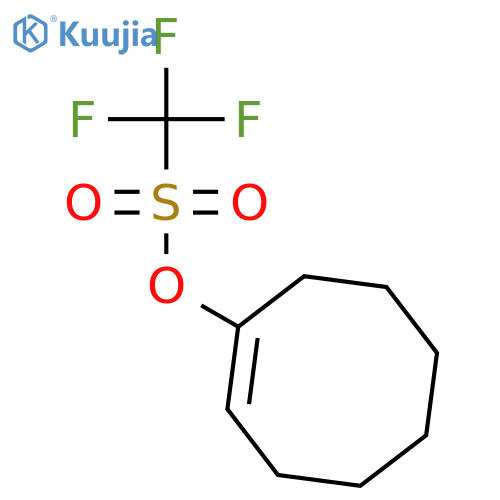 Methanesulfonic acid,1,1,1-trifluoro-, 1-cycloocten-1-yl ester structure