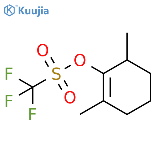 Methanesulfonic acid, 1,1,1-trifluoro-, 2,6-dimethyl-1-cyclohexen-1-yl ester structure