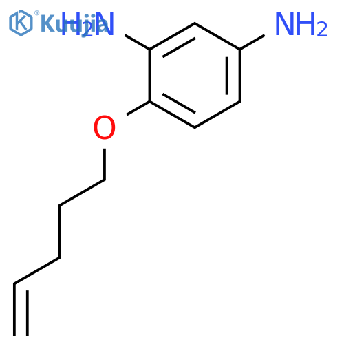 1,3-Benzenediamine, 4-(4-pentenyloxy)- structure