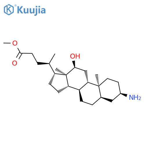 Cholan-24-oic acid, 3-amino-12-hydroxy-, methyl ester, (3a,5b,12a)- structure