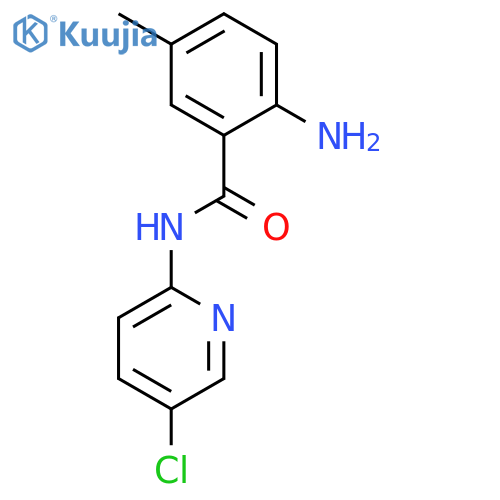 Benzamide, 2-amino-N-(5-chloro-2-pyridinyl)-5-methyl- structure