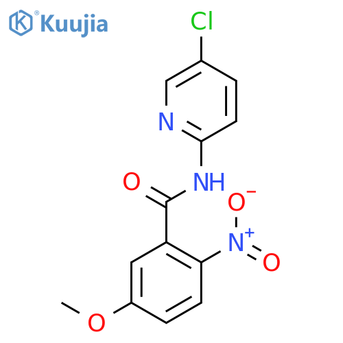 N-(5-Chloropyridin-2-yl)-5-methoxy-2-nitrobenzamide structure