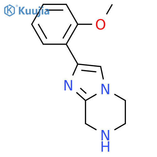 5,6,7,8-tetrahydro-2-(2-methoxyphenyl)-Imidazo[1,2-a]pyrazine structure