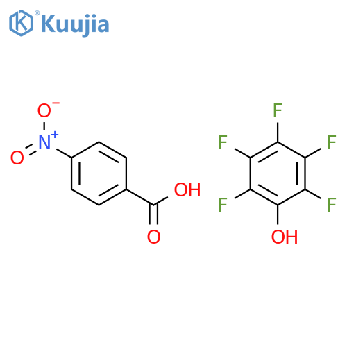 4-Nitrobenzoic acid--pentafluorophenol (1/1) structure