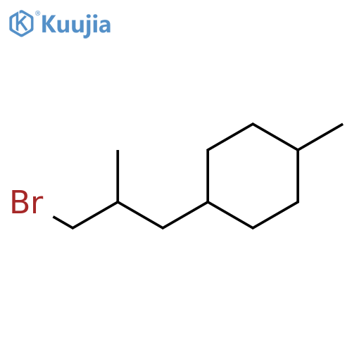 Cyclohexane, 1-(3-bromo-2-methylpropyl)-4-methyl- structure