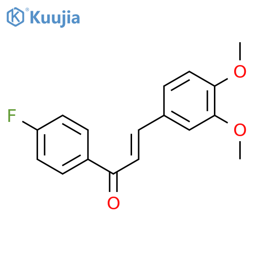 2-Propen-1-one,3-(3,4-dimethoxyphenyl)-1-(4-fluorophenyl)- structure