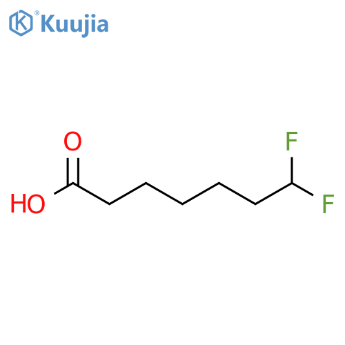7,7-Difluoro-heptanoic acid structure