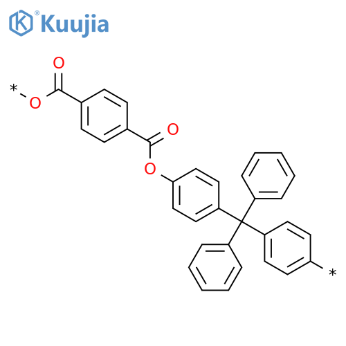 Poly[oxycarbonyl-1,4-phenylenecarbonyloxy-1,4-phenylene(diphenylmethylene)-1,4-phenylene] structure