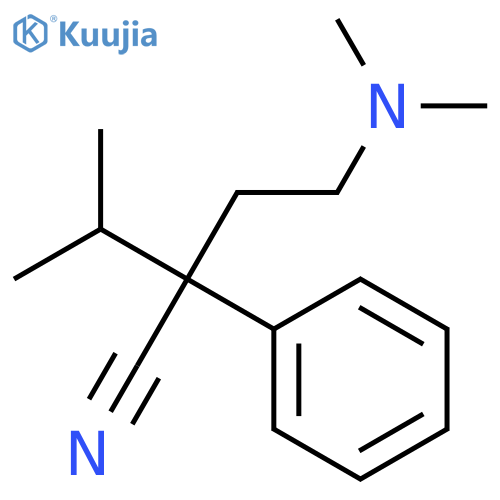 Benzeneacetonitrile, a-[2-(dimethylamino)ethyl]-a-(1-methylethyl)- structure
