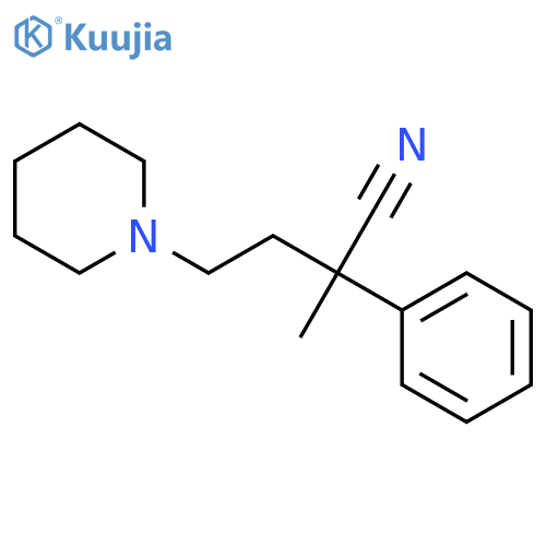 1-Piperidinebutanenitrile,a-methyl-a-phenyl- structure