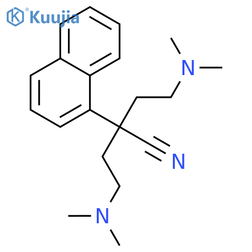 1-Naphthaleneacetonitrile,a,a-bis[2-(dimethylamino)ethyl]- structure