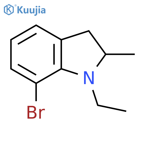 7-Bromo-1-ethyl-2-methyl-indoline structure