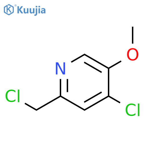 4-chloro-2-(chloromethyl)-5-methoxypyridine structure