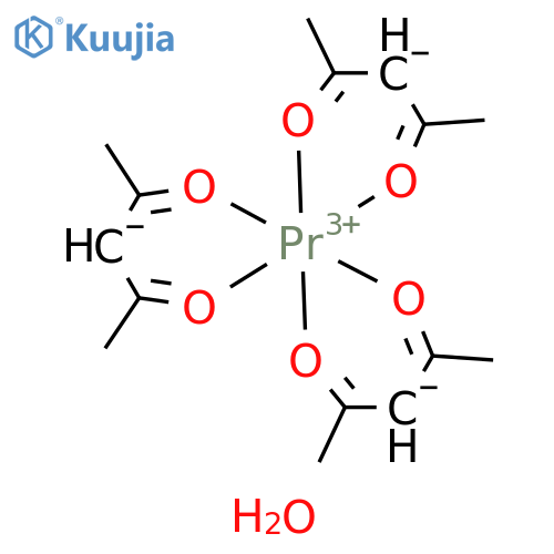Praseodymium,tris(2,4-pentanedionato-kO,kO')-, monohydrate, (OC-6-11)-(9CI) structure