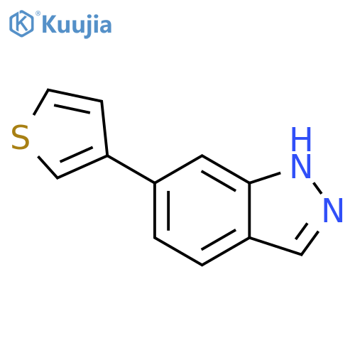6-Thiophen-3-yl-1H-indazole structure