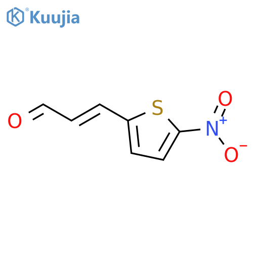 3-(5-nitrothiophen-2-yl)prop-2-enal structure