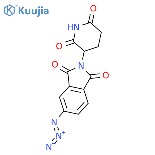5-azido-2-(2,6-dioxopiperidin-3-yl)-2,3-dihydro-1H-isoindole-1,3-dione structure