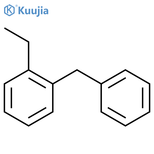 Benzene,1-ethyl-2-(phenylmethyl)- structure