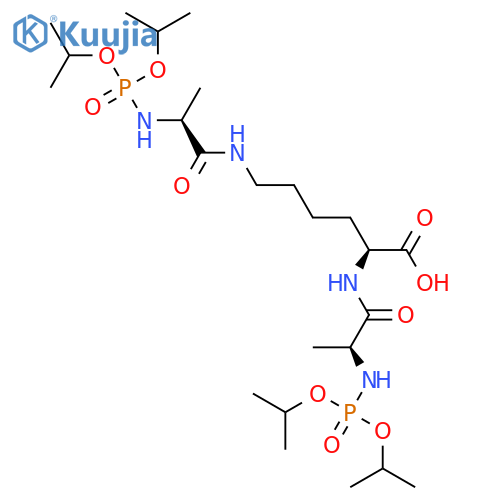 L-Lysine, N2,N6-bis[N-[bis(1-methylethoxy)phosphinyl]-L-alanyl]- structure