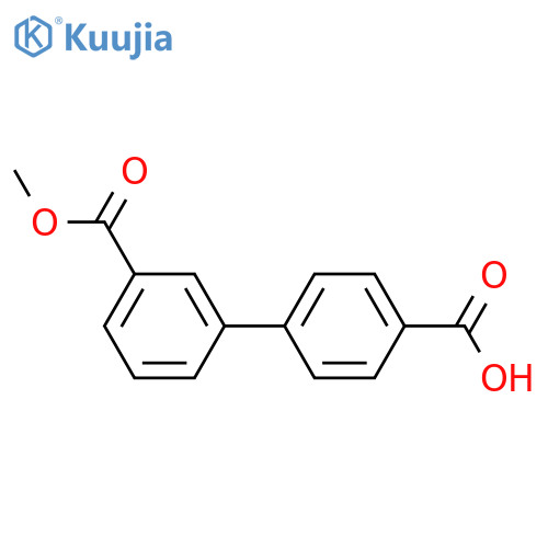 Biphenyl-3,4'-dicarboxylic Acid 3-Methyl Ester structure
