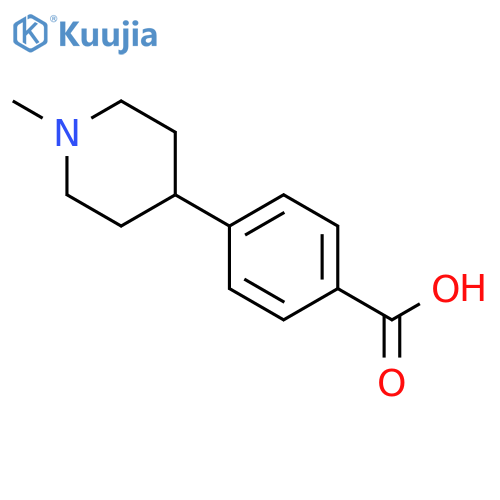 4-(1-Methylpiperidin-4-yl)benzoic acid structure