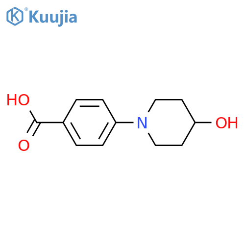 4-(4-hydroxypiperidin-1-yl)benzoic acid structure