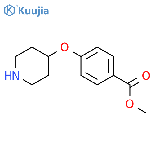 methyl 4-(piperidin-4-yloxy)benzoate structure