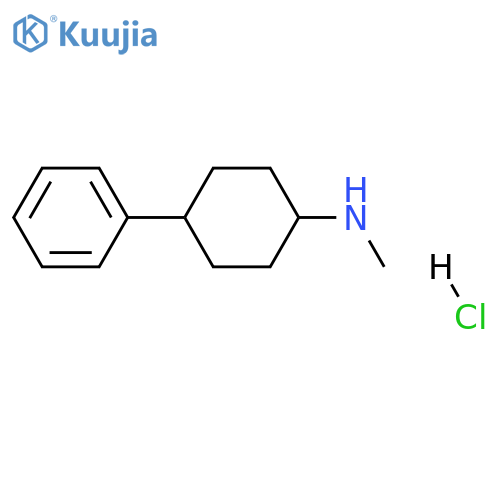 trans-N-Methyl-4-phenylcyclohexan-1-amine Hydrochloride structure