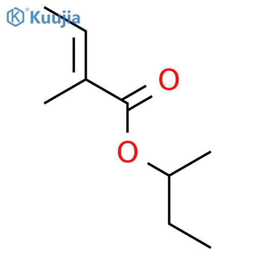 2-Butenoic acid,2-methyl-, 1-methylpropyl ester, (2E)- structure