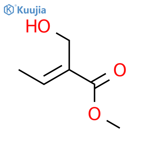 2-Butenoic acid, 2-(hydroxymethyl)-, methyl ester, (2E)- structure