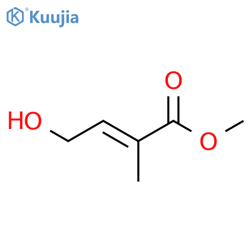 methyl (E)-4-hydroxy-2-methylbut-2-enoate structure