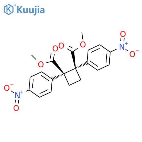 1,2-Cyclobutanedicarboxylic acid, 1,2-bis(4-nitrophenyl)-, dimethyl ester, cis- (9CI) structure