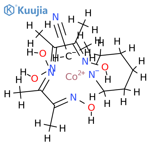 Cobalt,bis[(2,3-butanedione dioximato)(1-)-N,N'](1-cyanoethyl)(pyridine)-, (OC-6-12)-(9CI) structure