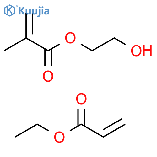 2-Propenoic acid, 2-methyl-, 2-hydroxyethyl ester, polymer with ethyl 2-propenoate structure