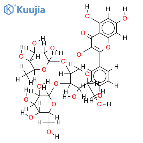 kaempferol-3-O--beta-D-glucopyranoside structure