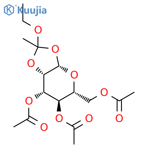 3,4,6-Tri-O-acetyl-1,2-O-ethoxyethylidene-b-D-mannopyranose structure