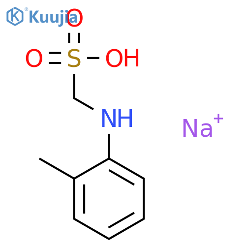Methanesulfonic acid,1-[(2-methylphenyl)amino]-, sodium salt (1:1) structure