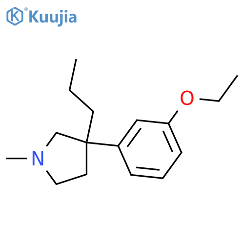 Pyrrolidine,3-(3-ethoxyphenyl)-1-methyl-3-propyl- structure