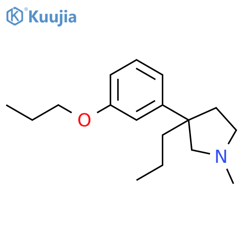 Pyrrolidine,1-methyl-3-(3-propoxyphenyl)-3-propyl- structure