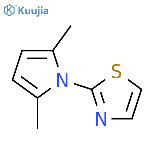 2-(2,5-dimethyl-1H-pyrrol-1-yl)-1,3-thiazole structure