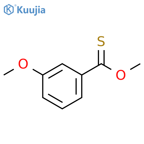 Benzenecarbothioic acid, 3-methoxy-, O-methyl ester structure
