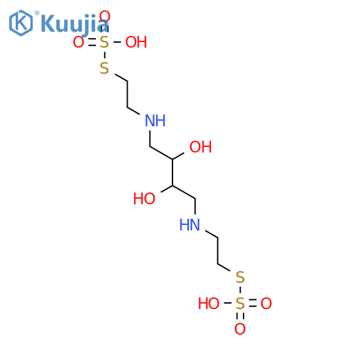 Thiosulfuric acid(H2S2O3), S,S'-[(2,3-dihydroxy-1,4-butanediyl)bis(imino-2,1-ethanediyl)] ester,(R*,S*)- (9CI) structure