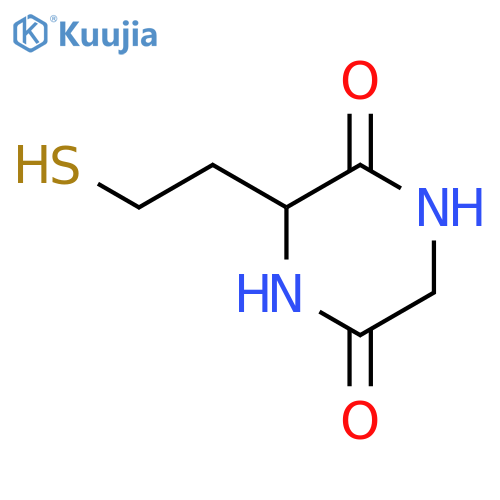 2,5-Piperazinedione,3-(2-mercaptoethyl)- structure