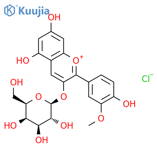 Peonidin-3-O-galactoside chloride structure