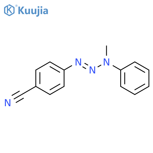 Benzonitrile, 4-(3-methyl-3-phenyl-1-triazenyl)- structure